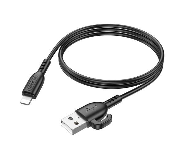 Кабель USB Borofone BX91 Lightning 2,4A 1 м Black - фото 4