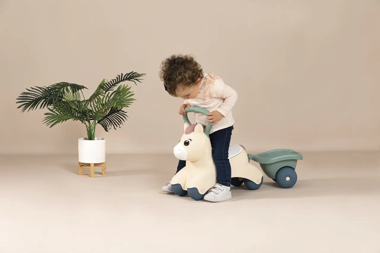 Машинка для катания детская Smoby Little Пони с прицепом 140502 с 1 года - фото 10