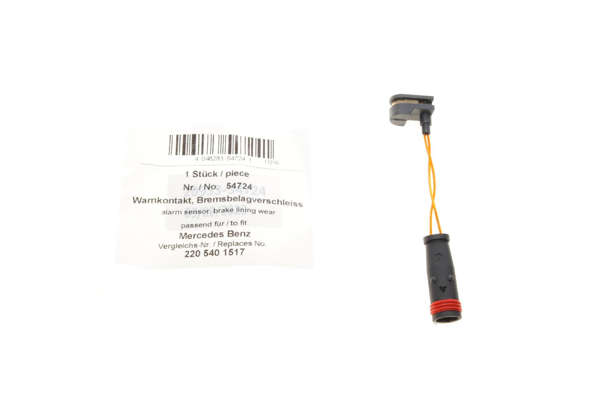 Датчик Aic износа тормозных колодок Mercedes E-class W211/S211/M-class W164/W166 02- L 95 мм (54724) Датчик Aic износа тормозных колодок Mercedes E-class W211/S211/M-class W164/W166 02- L 95 мм (54724)