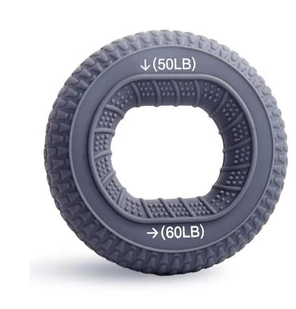 Эспандер кистевой для пальцев с нагрузкой 22/27 кг Серый