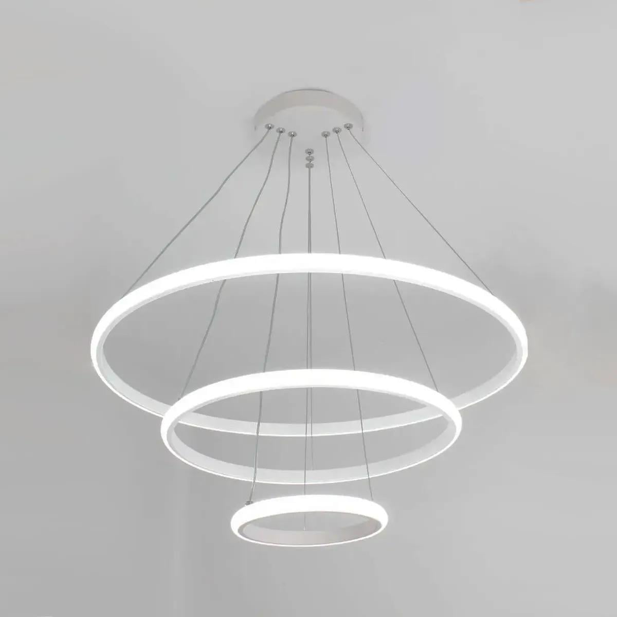 Люстра светодиодная ESLLSE LATTE 75W 3R/On/Off 600x1100/220V/IP20 White (27712930)