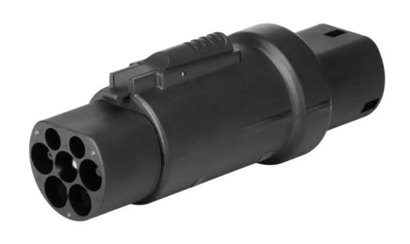 Переходник Type 2 на GB/T 74 кВт с фиксатором Type 2 на Type GB/T (T2-GB/T-1PH)