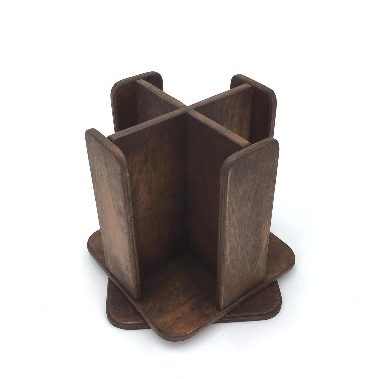 Органайзер одноразовых стаканов из дерева Клист 225 Капучино (ЧАЙ-221009)