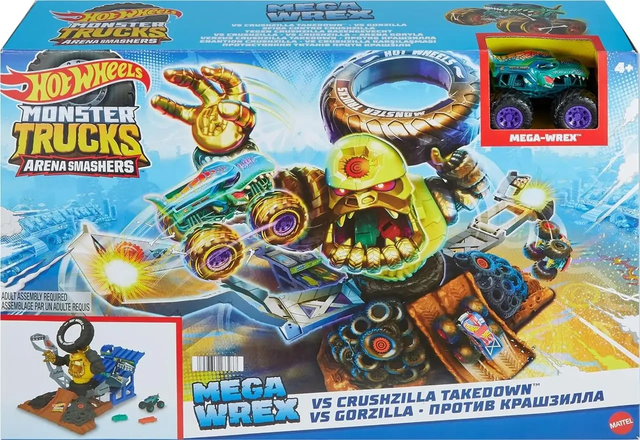 Трек Hot Wheels Monster Trucks Arena Crushzilla HPN71 (2293717655) - фото 2