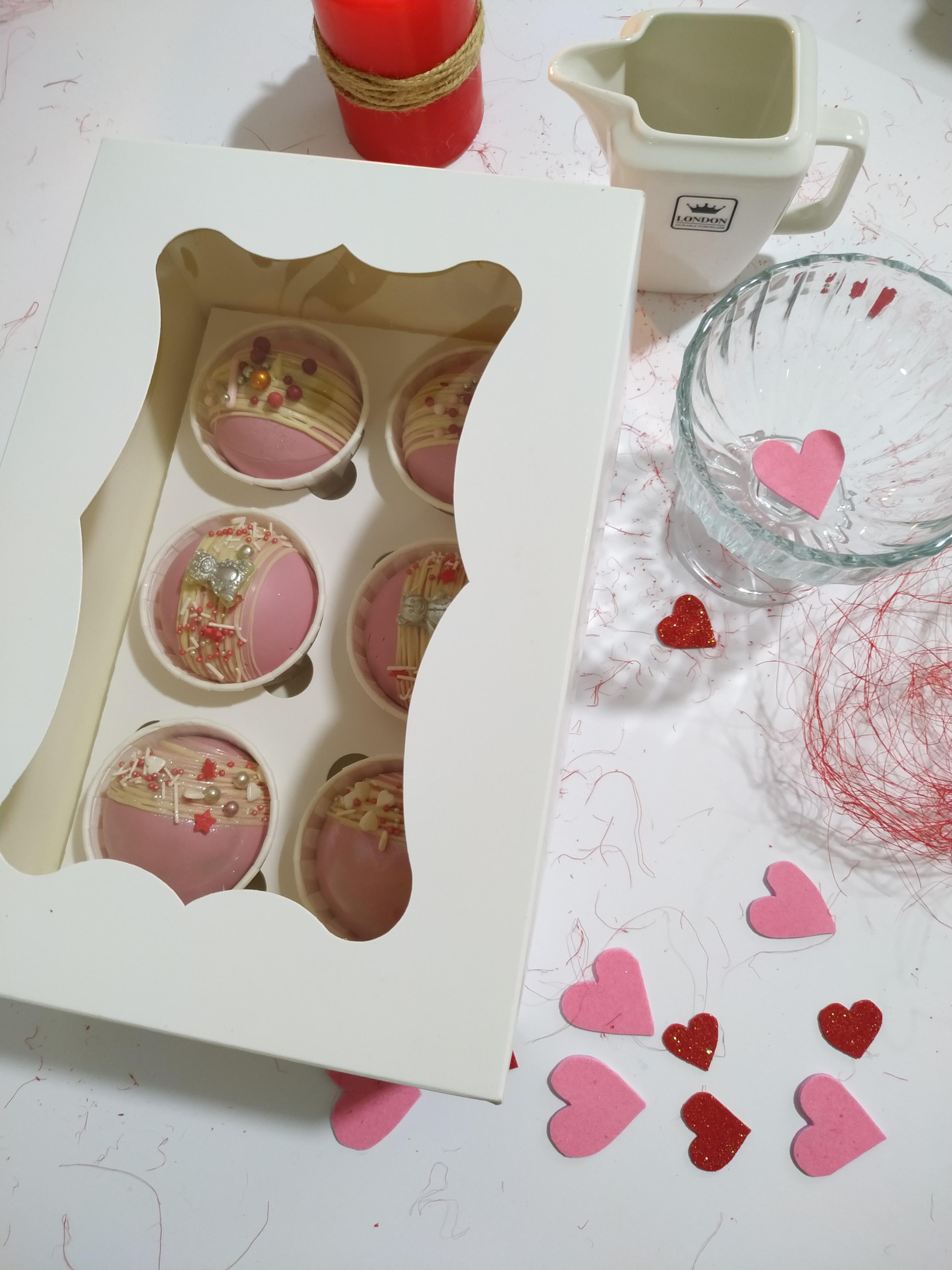 Набор шоколадных бомбочек Mr.Plum Рink bear 6 шт. d 5,5 см 240 г - фото 3