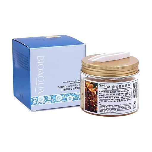 Патчи тканевые энергетические Bioaqua с экстрактом цветов золотого османтуса 80 шт.