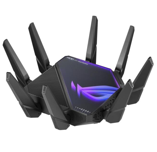 Роутер Asus ROG Rapture GT-AXE16000 Wi-Fi 6E 8 внешних антенн/4 внутренние антенны Black
