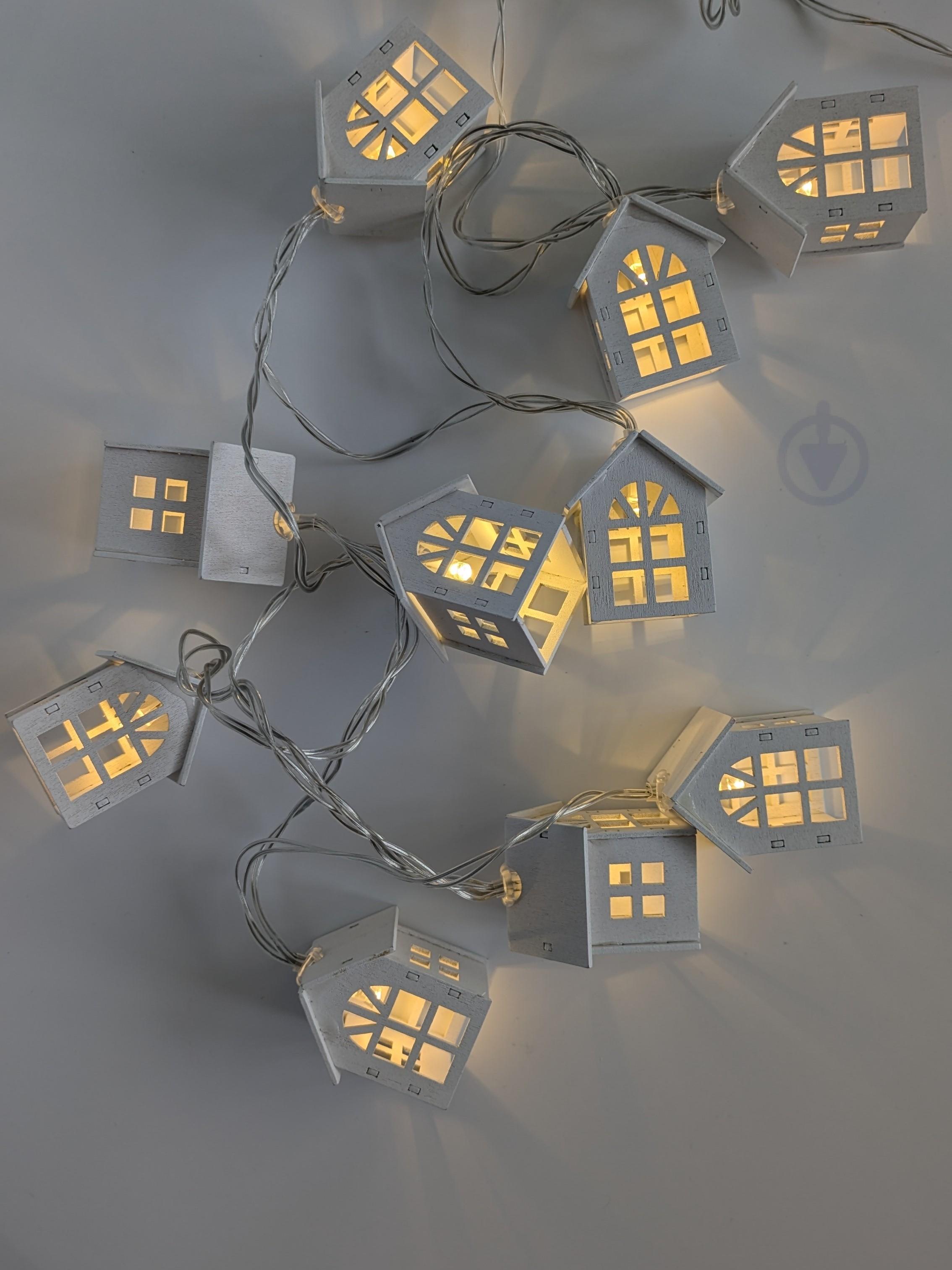 Гірлянда на батарейках 2 м 10 ламп Теплий білий - фото 4 Гірлянда на батарейках 2 м 10 ламп Теплий білий - фото 4