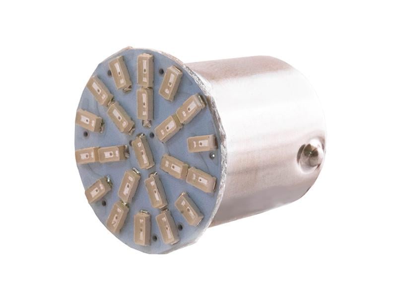 Автолампа светодиодная T25 P21W 1156 12 В SMD3014-22led Красный (2778)