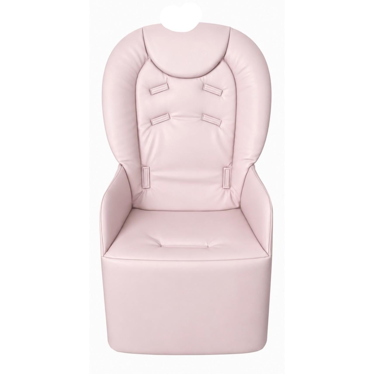 Чохол на стільчик для годування Chicco Polly 2 Start екошкіра на поролоні Пудровий
