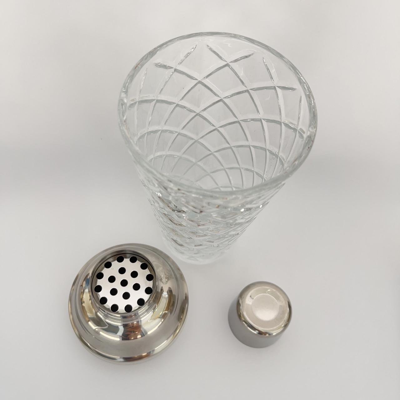 Шейкер барний скляний для коктейлів 420 мл Сріблястий - фото 3 Шейкер барний скляний для коктейлів 420 мл Сріблястий - фото 3