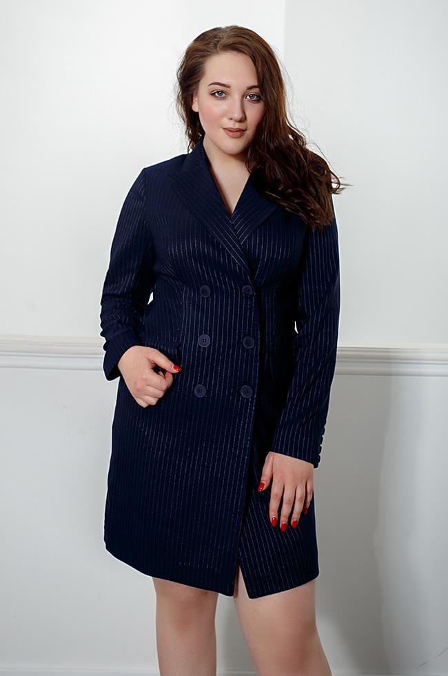 Платье-пиджак Lipar 3447/3 в полоску р. 48 (16905799)