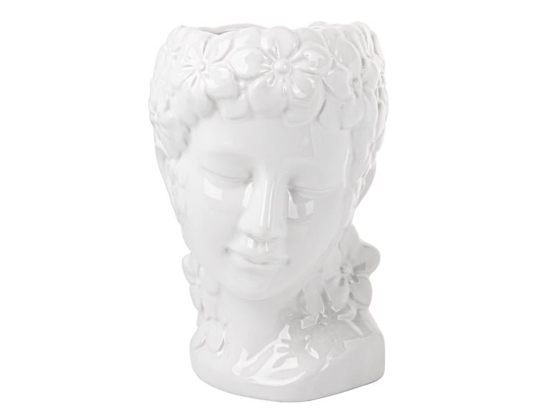 Настольная керамическая ваза Light House Она 21 см Белый Настольная керамическая ваза Light House Она 21 см Белый