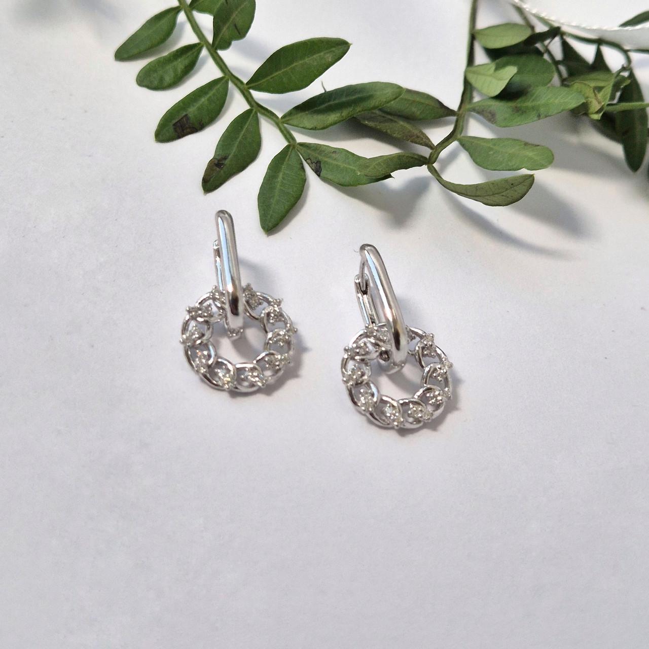 Серьги с подвеской из серебра 925 пробы 3,10 г (5027р)
