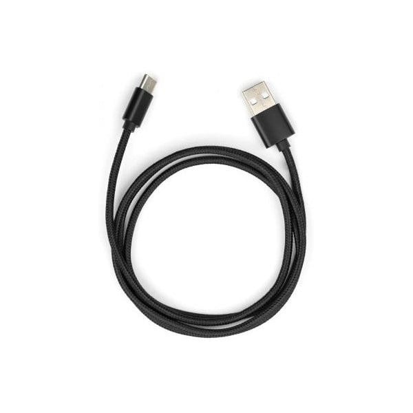 Кабель Vinga USB 2.0 AM to Type-C 1 м Black (VCPDCTCNB1BK)