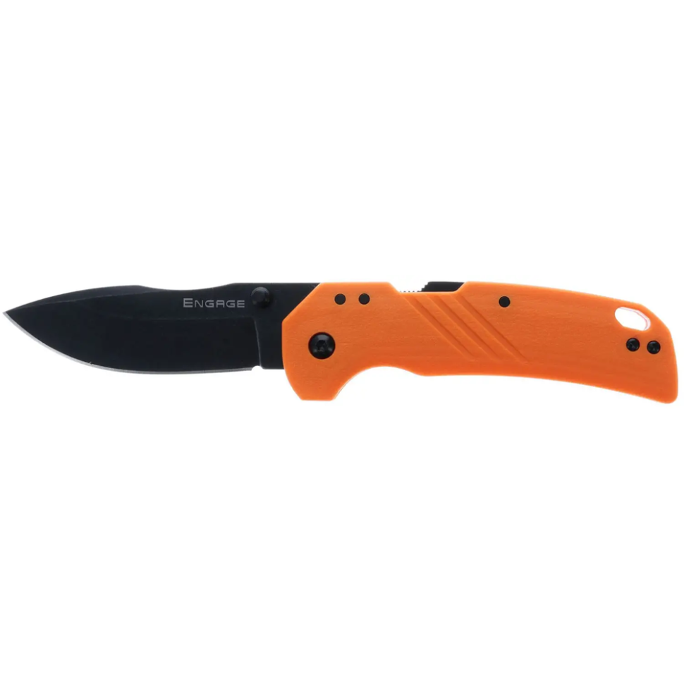 Ніж складаний Cold Steel Engage 3" Drop Point Atlas Lock Black/Orange (CS-FL-30DPLD-BOZ)