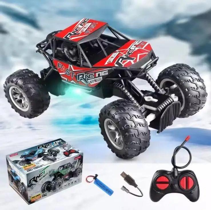 Радиоуправляемая машинка Truck 4wd с подсветкой Красный (31369914)
