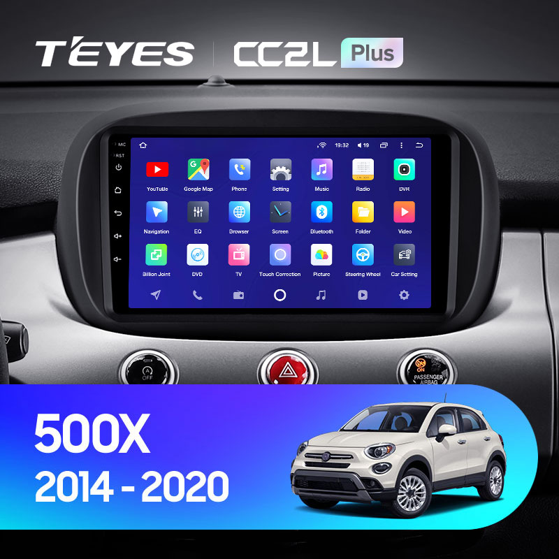 Автомагнитола штатная Teyes CC2L Plus для Fiat 500X 2014-2020 Android 2/32 Гб (1575000006) - фото 3