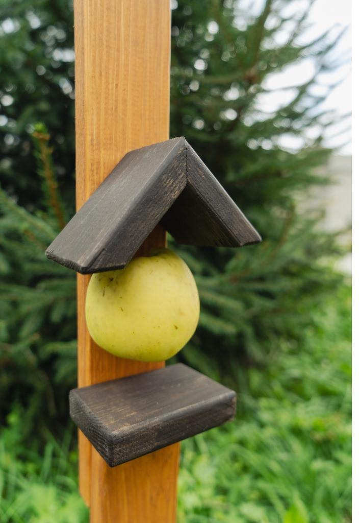 Кормушка для птиц и белок Сакура Коричневый из дерева 28×27×32 см на ножке 135 см - фото 10 Кормушка для птиц и белок Сакура Коричневый из дерева 28×27×32 см на ножке 135 см - фото 10