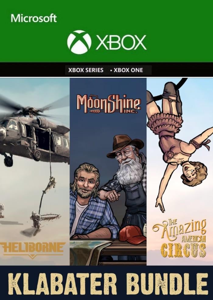 Ключ активації Klabater Bundle: The Amazing American Circus/Moonshine Inc./Heliborne and Crossroads Inn для Xbox One/Series S/X (72905378)