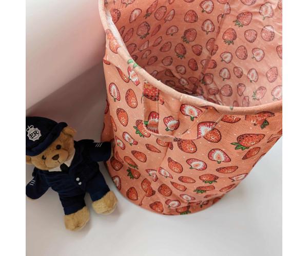 Корзина для белья и игрушек клубника Розовый (839)