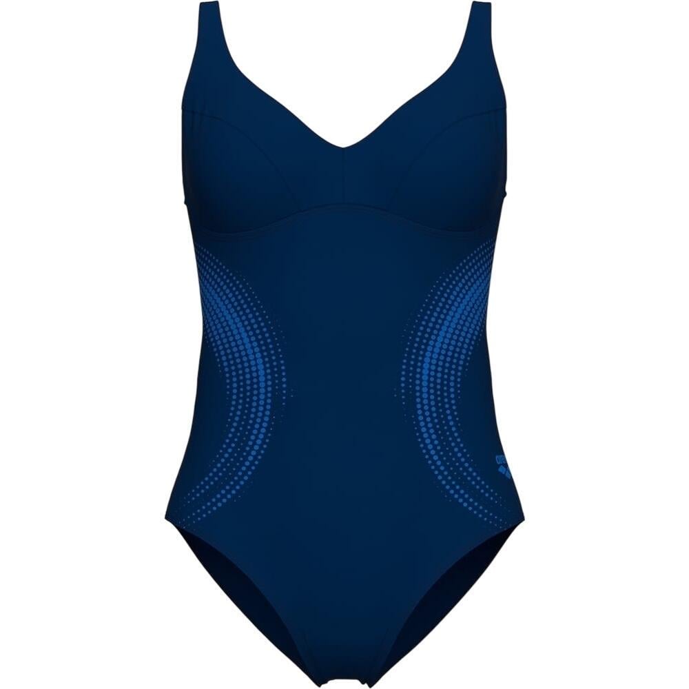 Купальник слитный женский Arena SHIMMERING SWIMSUIT U BACK р. 48 Темно-сине-синий (010810-708)