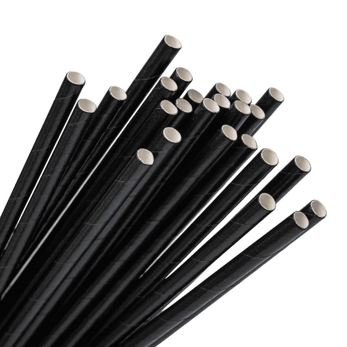 Трубочки бумажные 8х197 мм 100 шт./уп. Черный Трубочки бумажные 8х197 мм 100 шт./уп. Черный