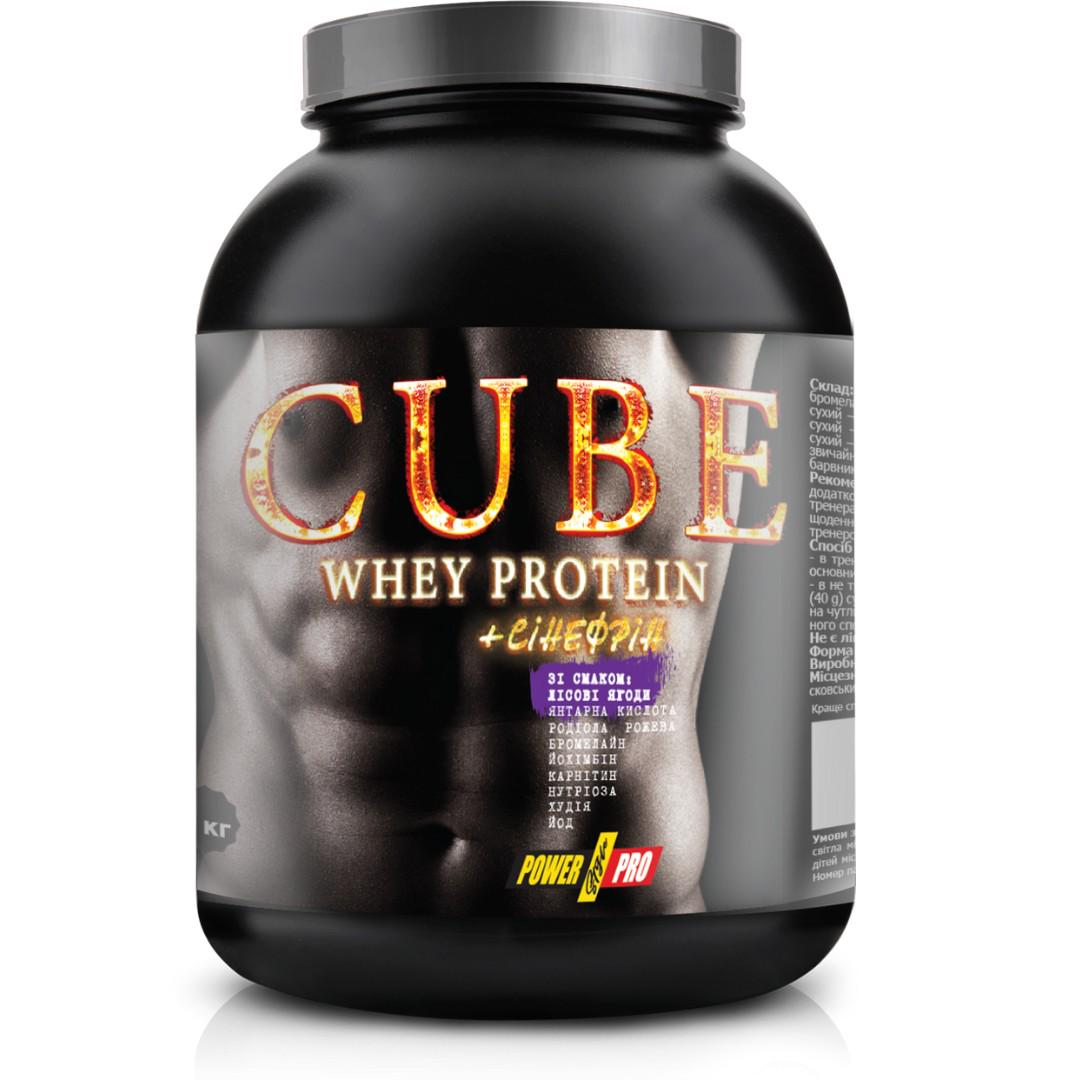 Протеин Power Pro Whey Protein Cube 1 кг Лесные ягоды