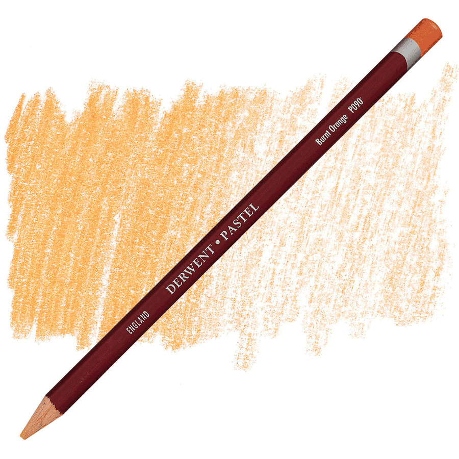 Олівець пастельний Derwent Pastel P090 2300238 6 шт. Помаранчевий палений (5028252117616) - фото 1