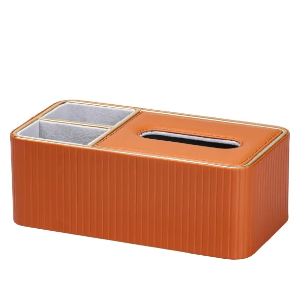 Серветниця-органайзер з еко-шкіри для дому та кафе 3 відділення Коричневий - фото 2 Серветниця-органайзер з еко-шкіри для дому та кафе 3 відділення Коричневий - фото 2