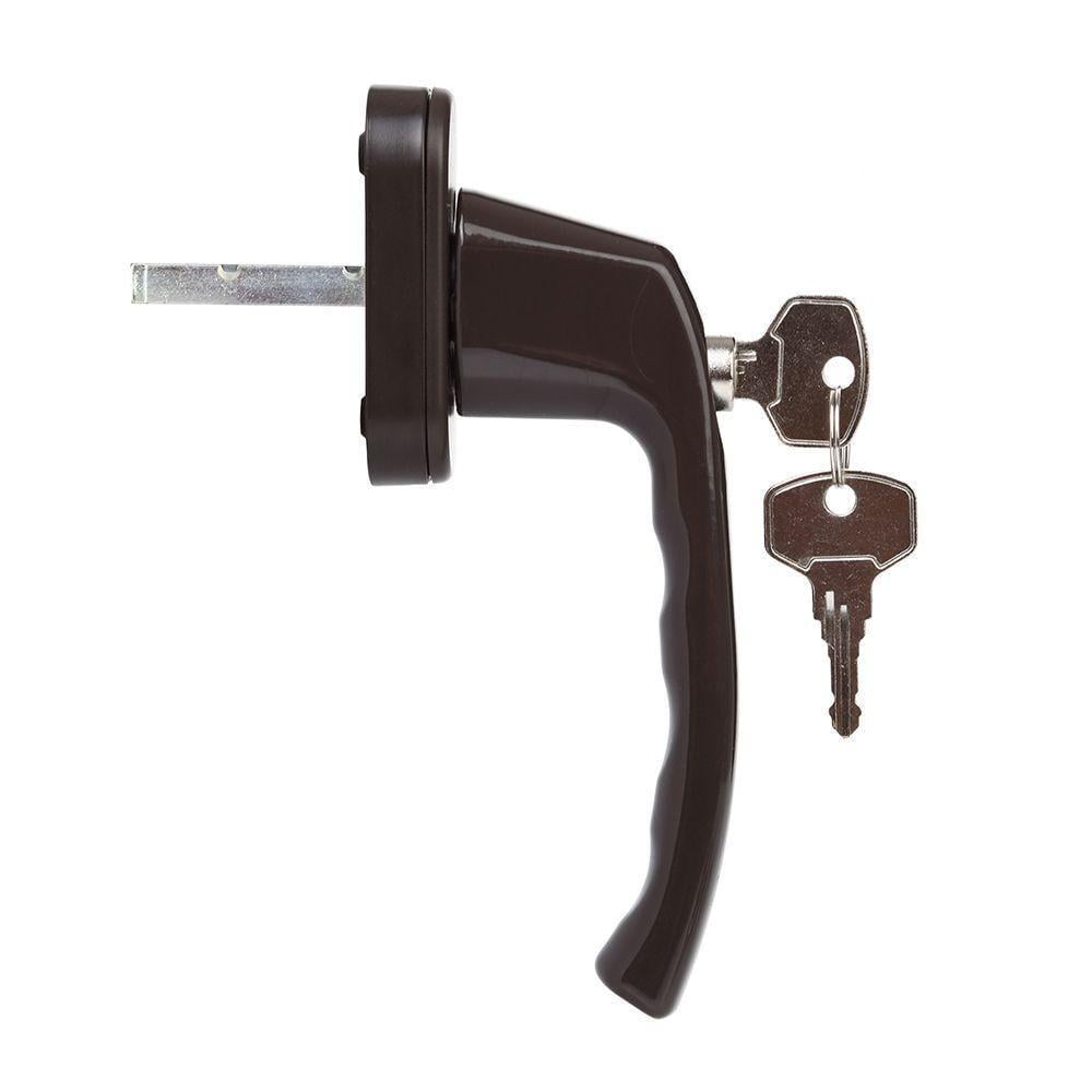 Ручка с замком оконная Window Handle Lock Коричневый Ручка с замком оконная Window Handle Lock Коричневый