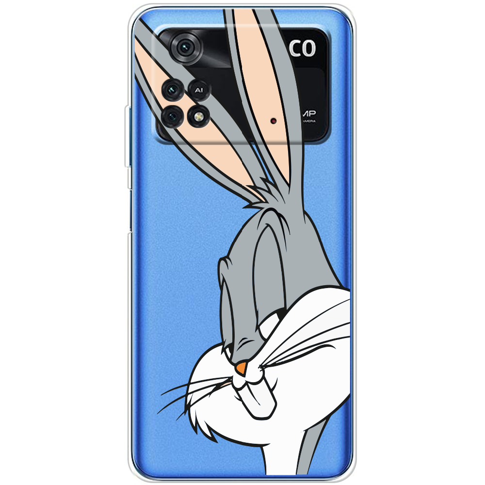 Чехол BoxFace Poco M4 Pro 4G Lucky Rabbit Прозрачный силикон (44475-bk81-44475)