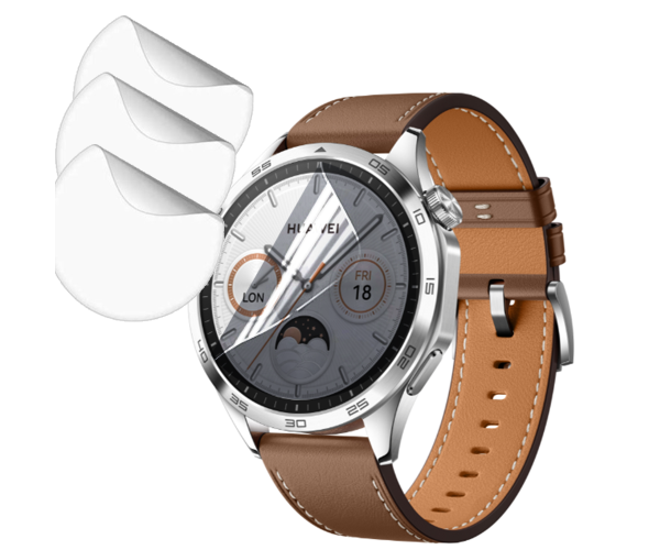 Протиударна гідрогелева плівка Hydrogel Film для Huawei Watch GT 4 46mm (6 шт), Transparent