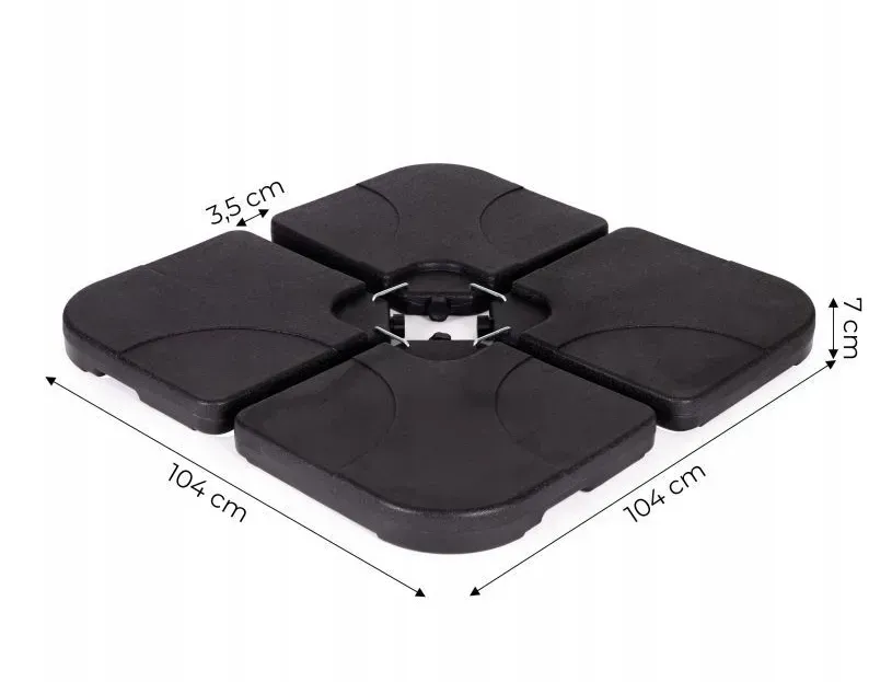 Подставка стойка для зонта GardenLine GAO5013 Черный - фото 2