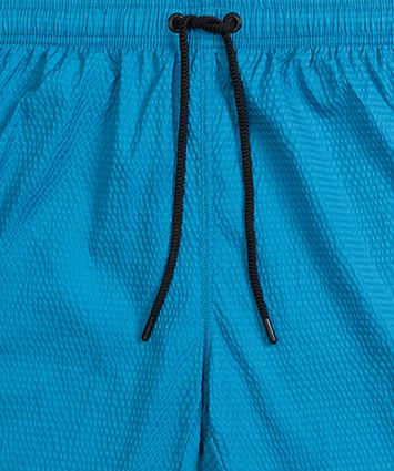 Шорти пляжні чоловічі Atlantic KMB-226 на шнурку з бічними кишенями L Блакитний (2600604804) - фото 4