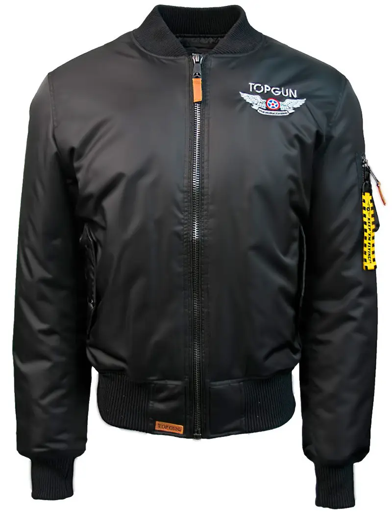 Бомбер Top Gun Official MA-1 Wings with patches L Black (TGJ1738BL)