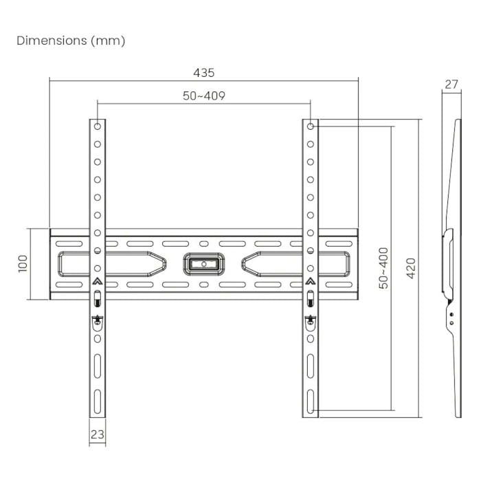 Кронштейн с уровнем Brateck KL36-44F 32-55" до 45 кг. VESA 400x400 Black (30836018) - фото 8 Кронштейн с уровнем Brateck KL36-44F 32-55" до 45 кг. VESA 400x400 Black (30836018) - фото 8