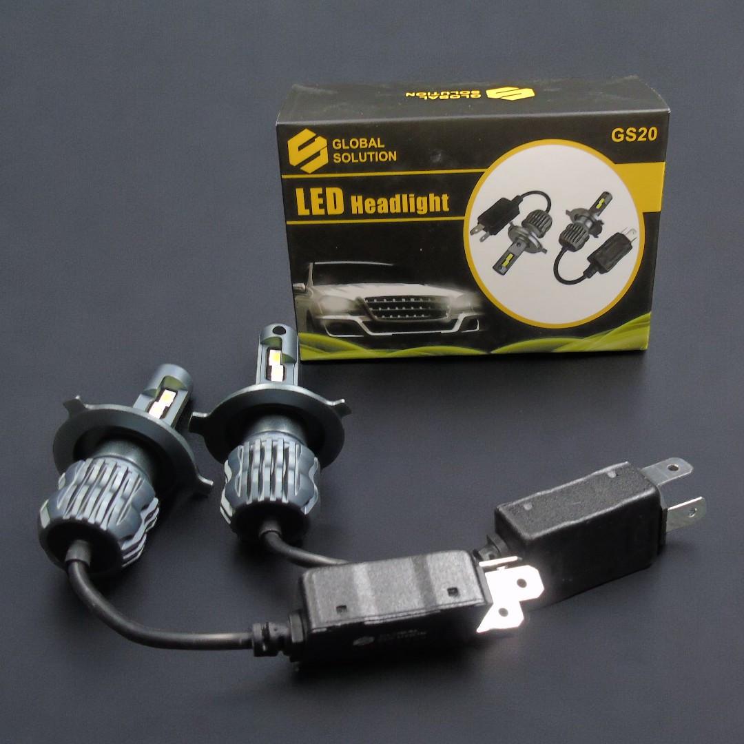 Автомобильные лампы светодиодные Global Solution GS20 H4 H/L24W 6000Lm 6000K 2 шт. Белый (2288402002) - фото 8
