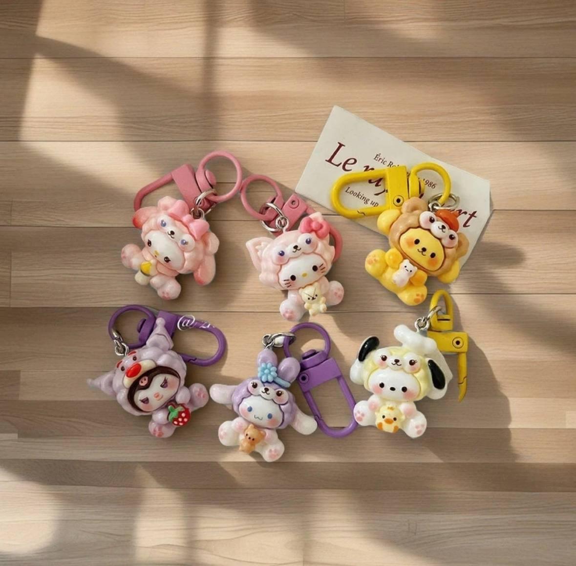 Набір брелоків аніме кавайї Куромі Мелоді Хеллоу Кітті (2624363234) - фото 2 Набір брелоків аніме кавайї Куромі Мелоді Хеллоу Кітті (2624363234) - фото 2