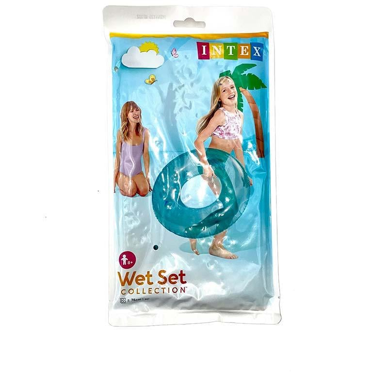 Надувний Круг Intex Неон 59260 76 см Blue (27721438)