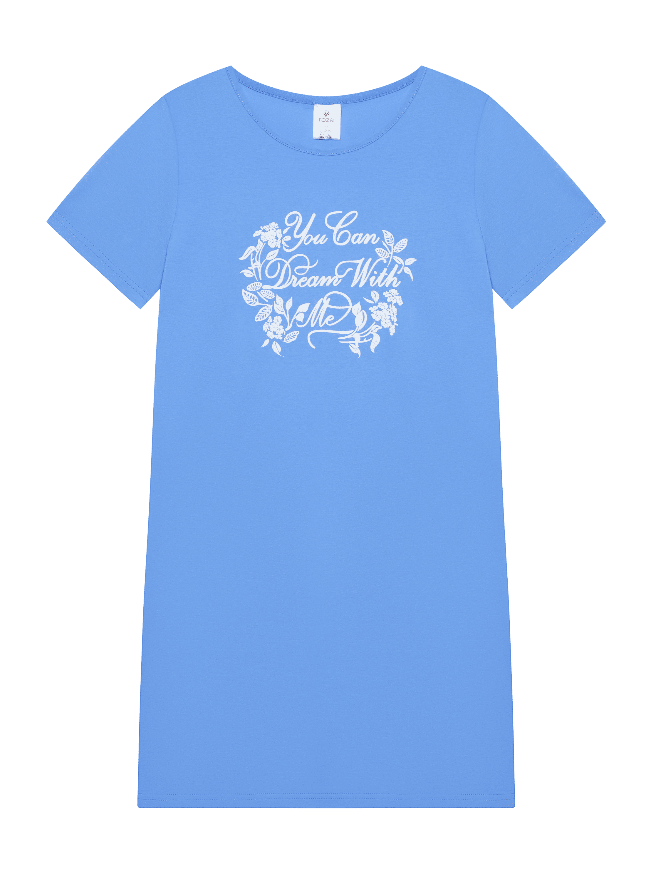 Ночная рубашка женская с коротким рукавом ROZA 210133 7XL Темно-голубой (4824005734076) - фото 4 Ночная рубашка женская с коротким рукавом ROZA 210133 7XL Темно-голубой (4824005734076) - фото 4