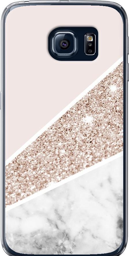 Чехол на Samsung Galaxy S6 G920 Пастельный мрамор (4342t-80-42517)