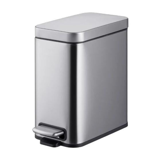 Відро для сміття MIXXUS Premium Quadro-TC0105 SS Color з плавним закриттям/прямокутне 5 л Нержавіюча сталь (MI7062)