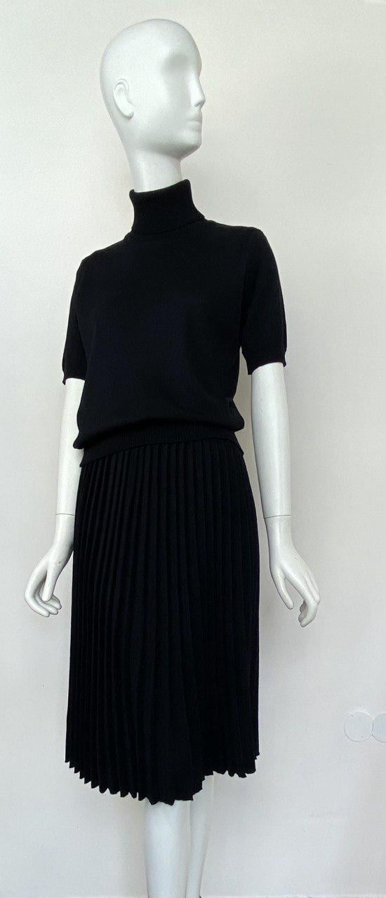 Спідниця в складку з мериносової вовни M Чорний (26758714) Спідниця в складку з мериносової вовни M Чорний (26758714)