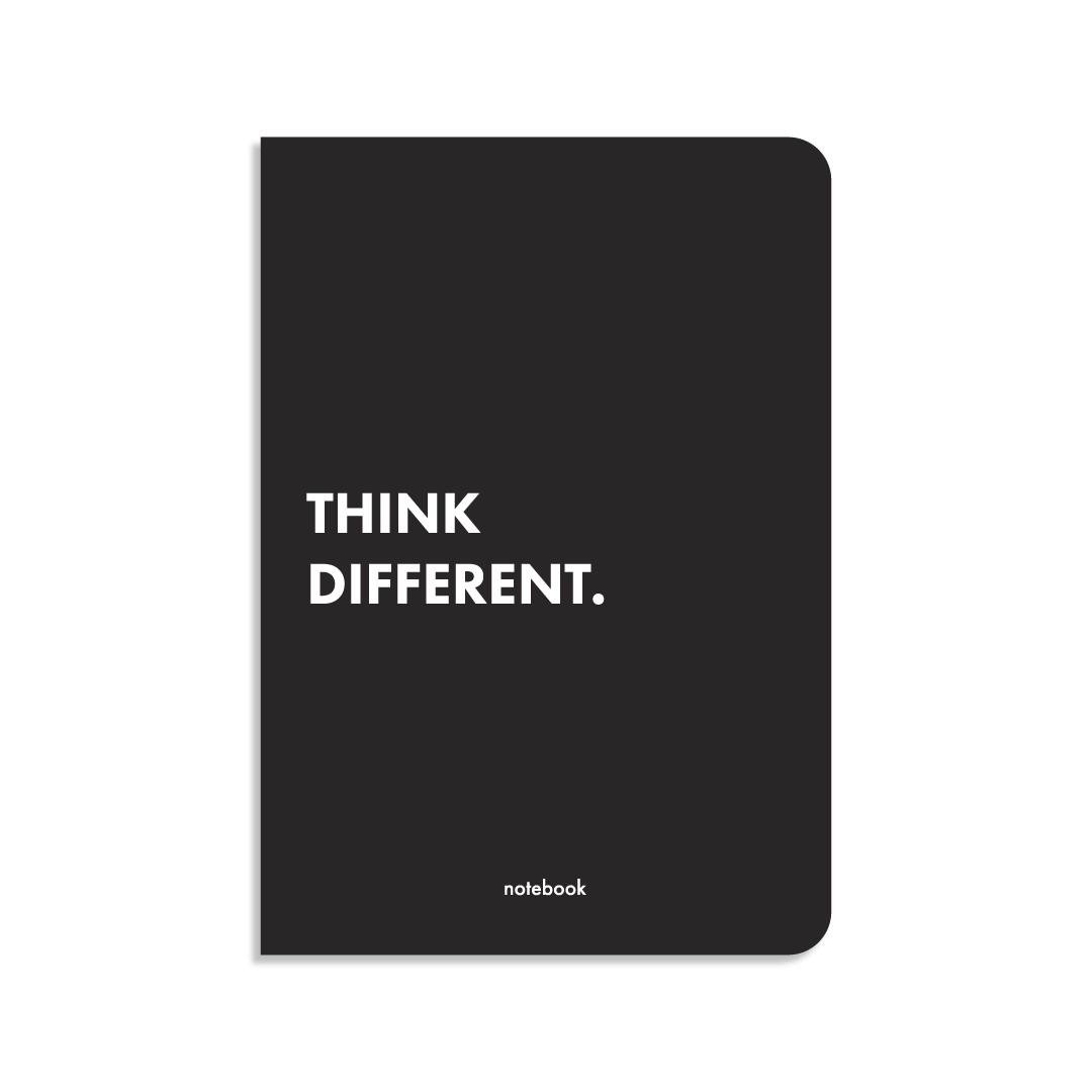 Блокнот в клітинку «Think Different» Чорний - фото 1