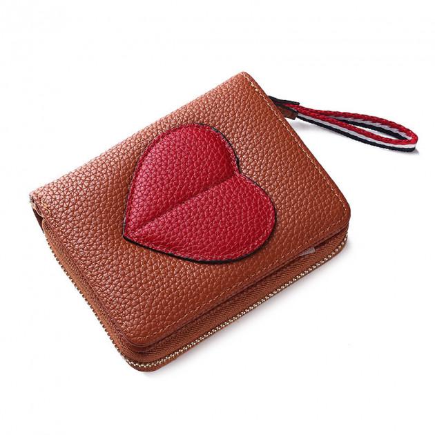 Кошелек женский Sunroz Ladies Wallet кожа Коричневый