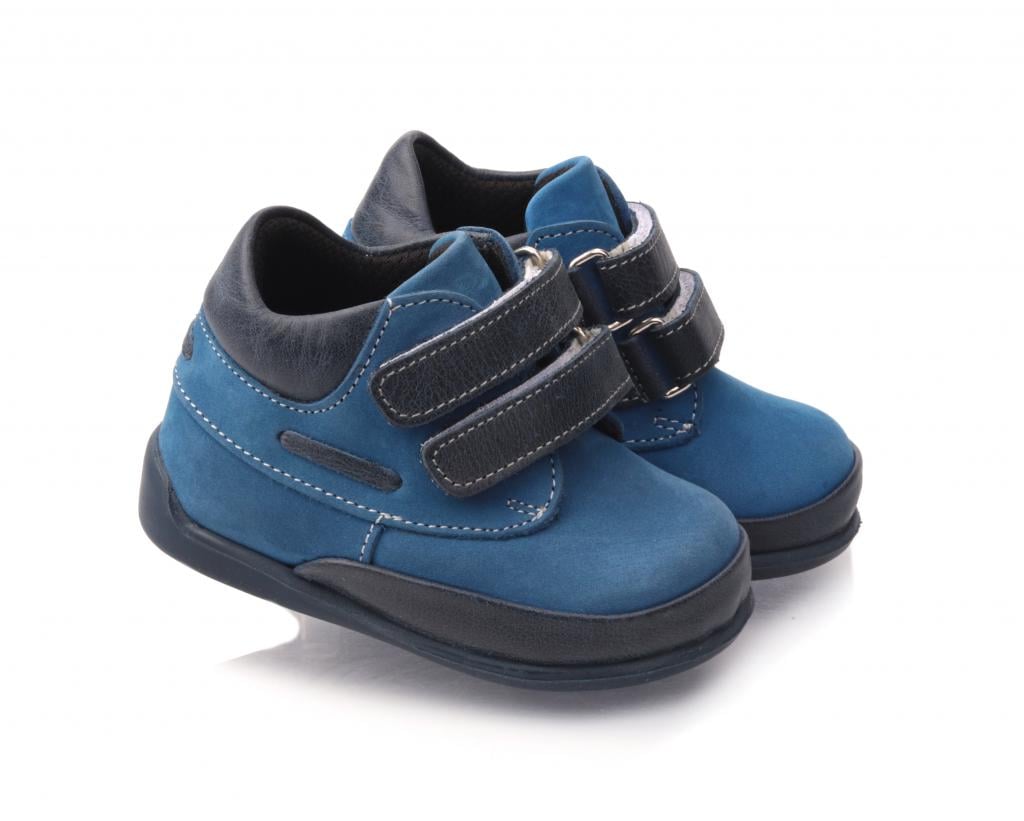 Осенние ботинки для мальчиков 902 нубук р. 18 Синий