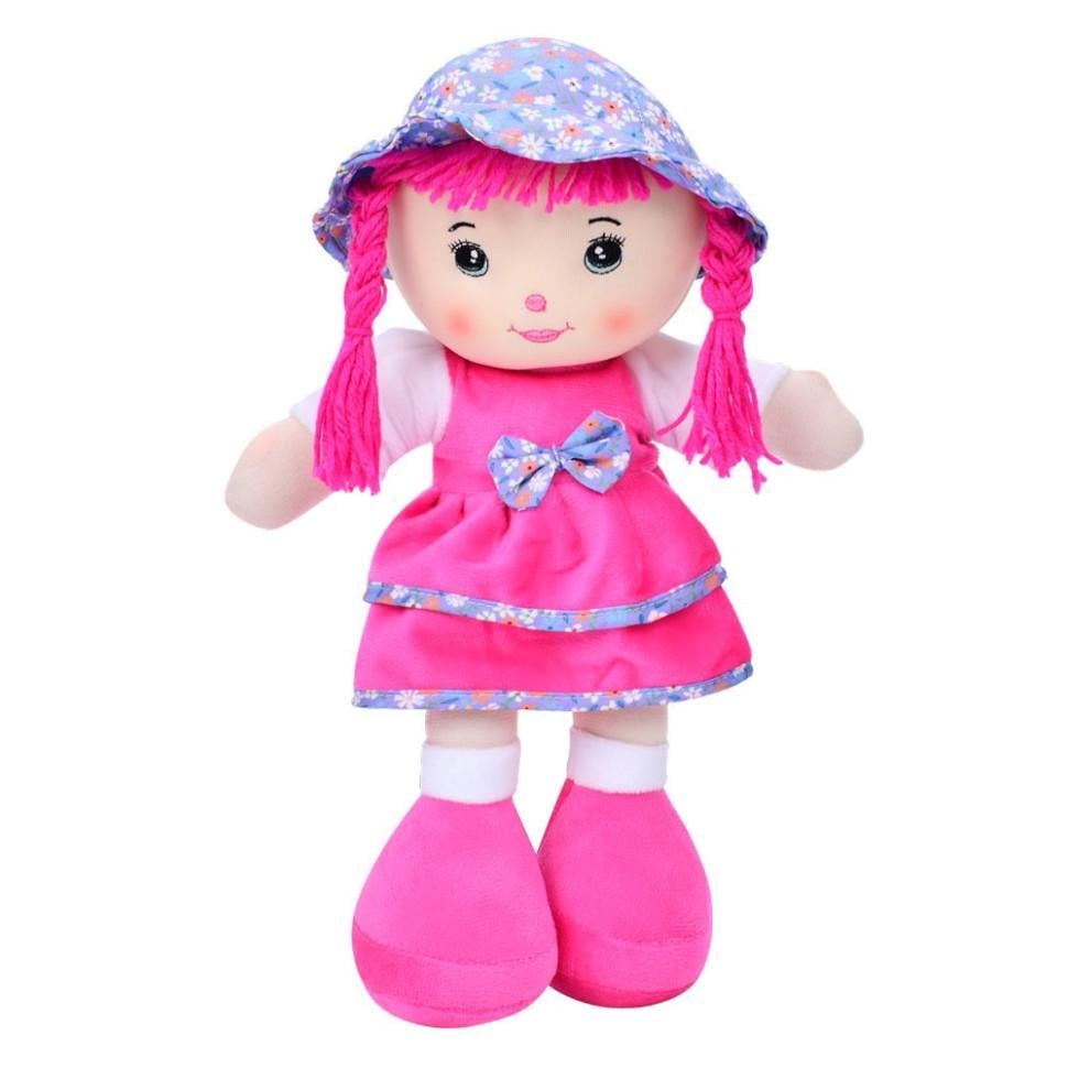 Лялька дитяча іграшкова F23714 м'яконабивна 33 см Темно-рожевий