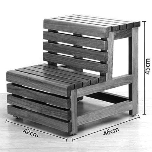 Лавка-сходинка з дерева Ланіта Венге (ССТ-013112) - фото 2 Лавка-сходинка з дерева Ланіта Венге (ССТ-013112) - фото 2