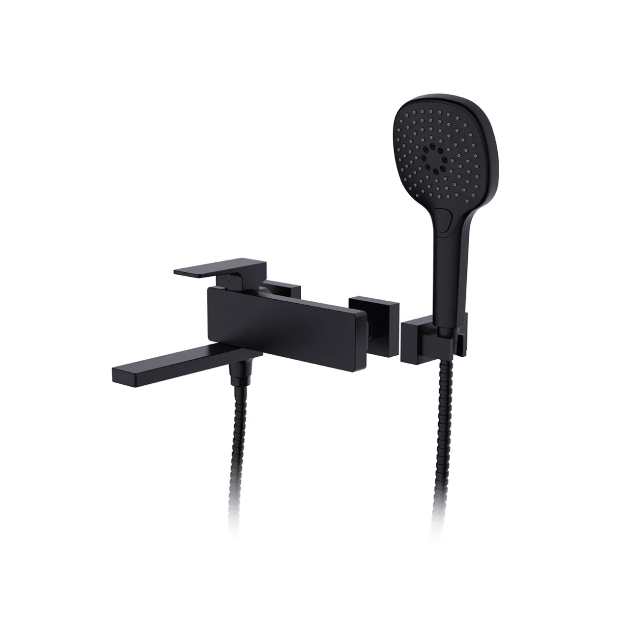 Змішувач для ванни FAOP A3209-6 з плоским виливом 192 мм Чорний (SQ-1044742)